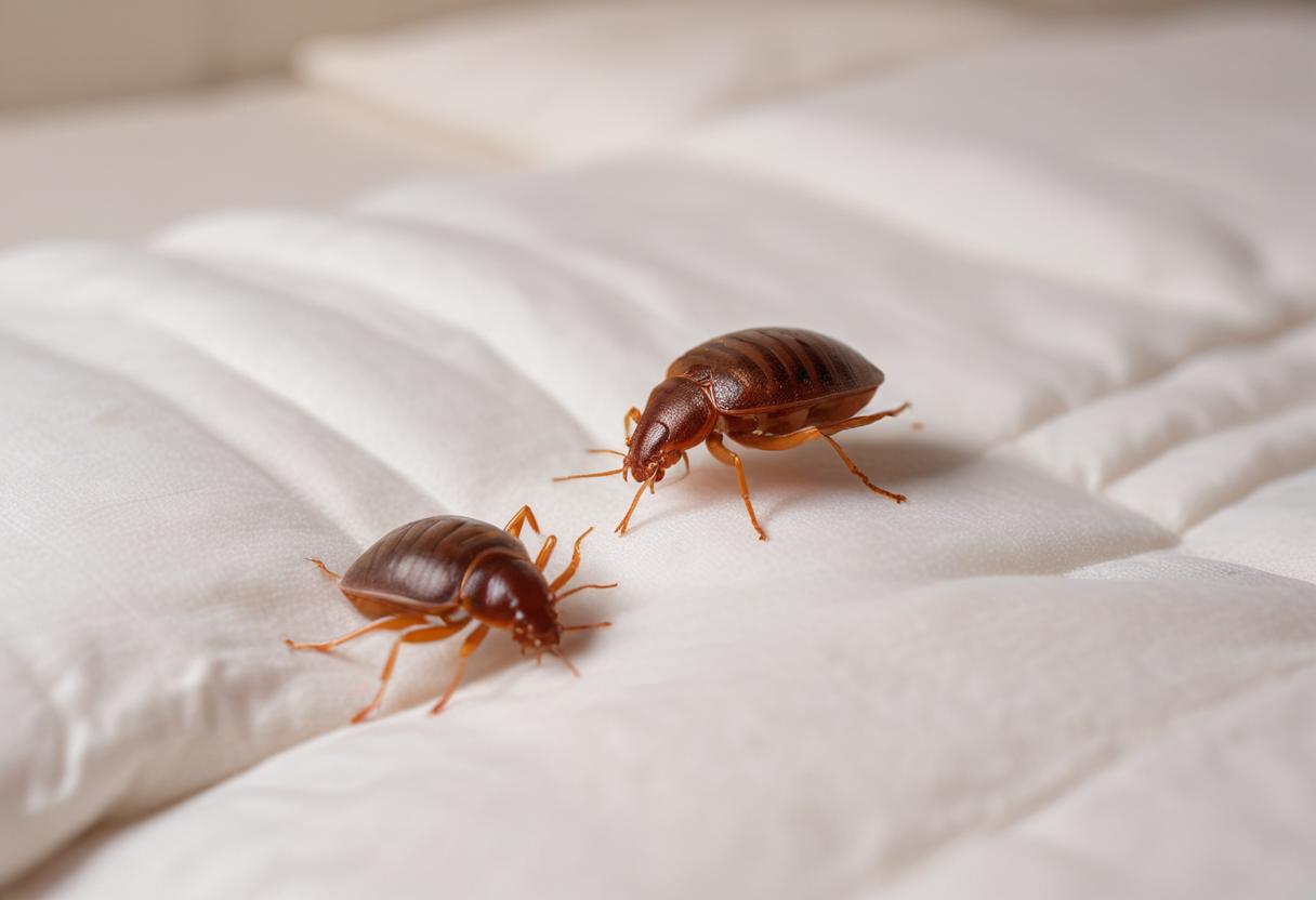 Bed bugs in bed